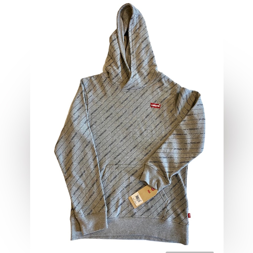 NEW!! Levi’s Grey Hoodie Sweatshirt pullover boys